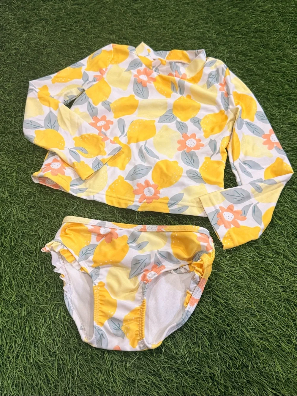 Just One You by Carter’s Rash guard top with bikini bottom